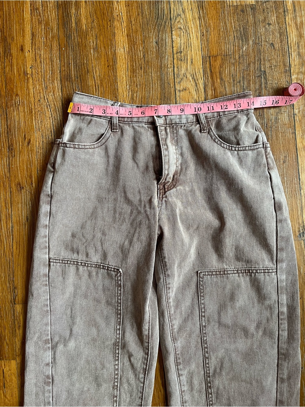 SHEIN Light Brown High-Waist Casual Pants - Picture 7 of 10
